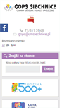 Mobile Screenshot of gops-siechnice.org.pl